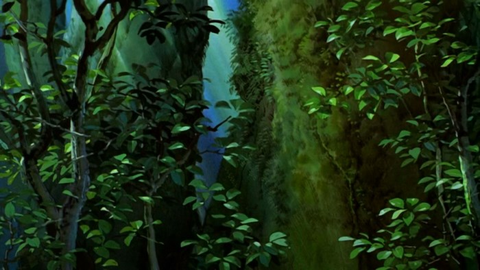 Forest with Waterfall from Princess Mononoke
