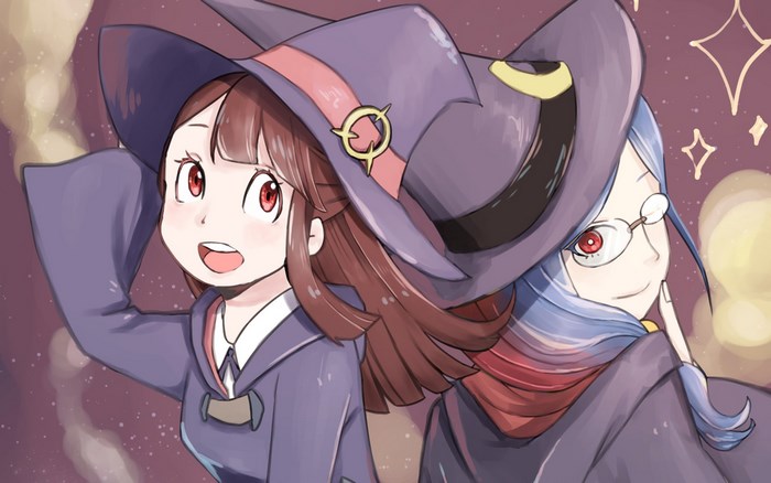 Akko and Diana from Little Witch Academia