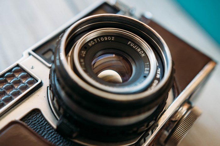 Fujinon Lens on a Vintage Film Camera