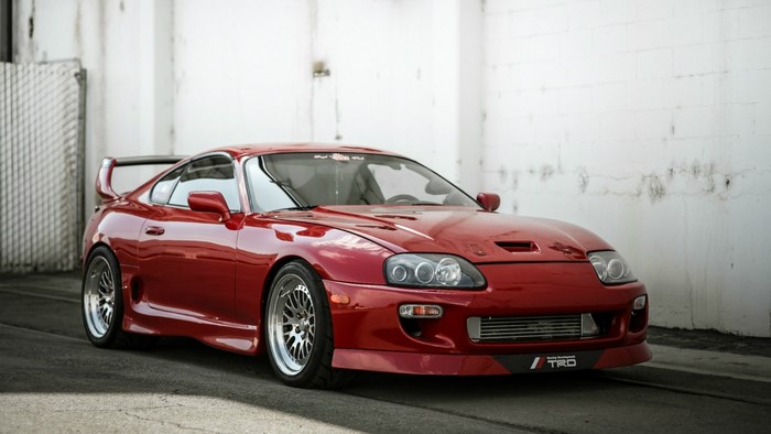 Red Toyota Supra TRD