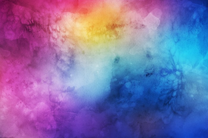 Abstract watercolor texture with rainbow colors