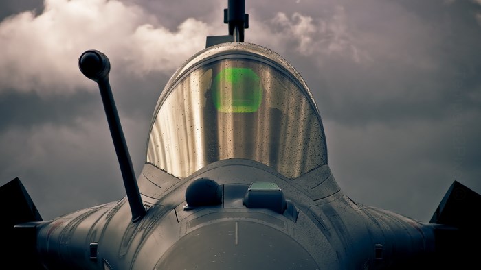 Dassault Rafale fighter jet cockpit