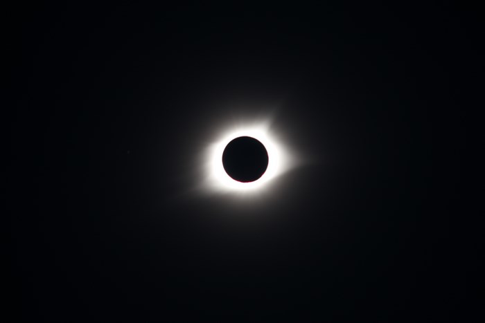 Total solar eclipse with corona