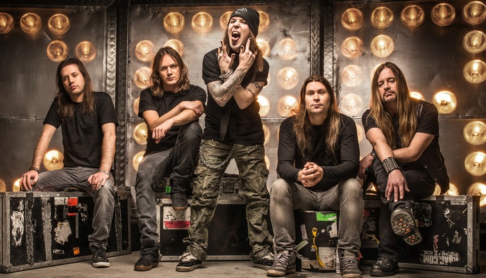 Children of Bodom band members posing