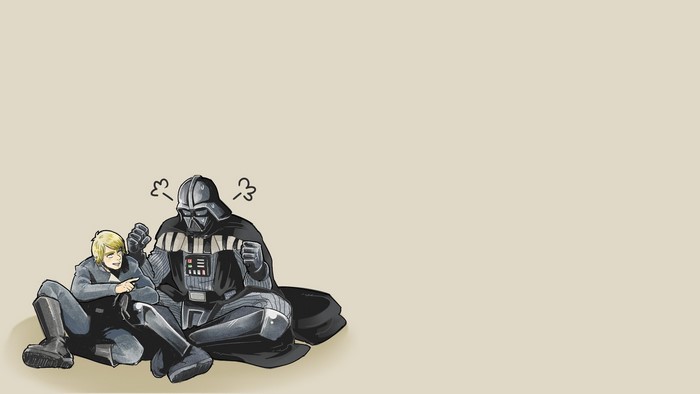 Darth Vader and Luke Skywalker from Star Wars