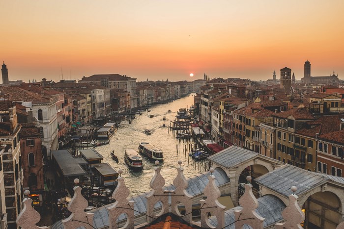 Venice Grand Canal at Sunrise