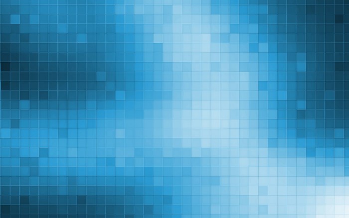 Abstract blue square mosaic pattern