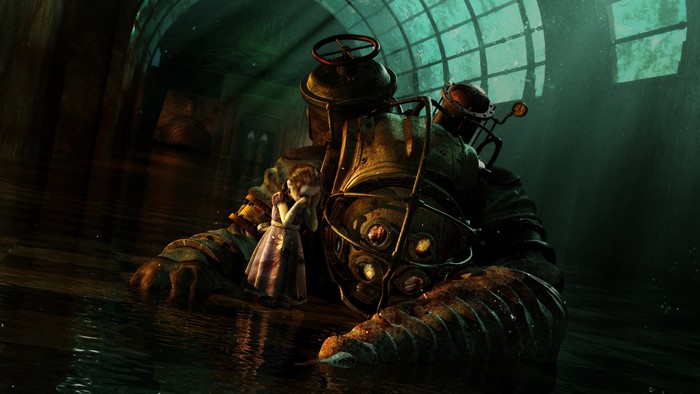 Big Daddy and Little Sister from BioShock