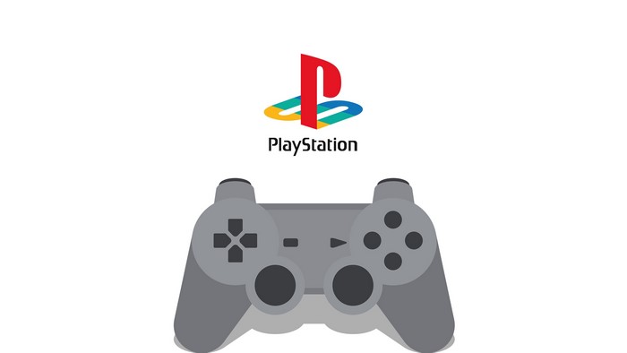 PlayStation Logo and Controller Illustration