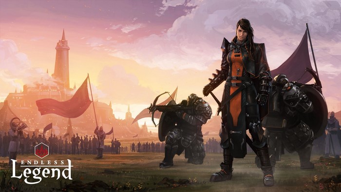 Endless Legend concept art with soldiers and castle