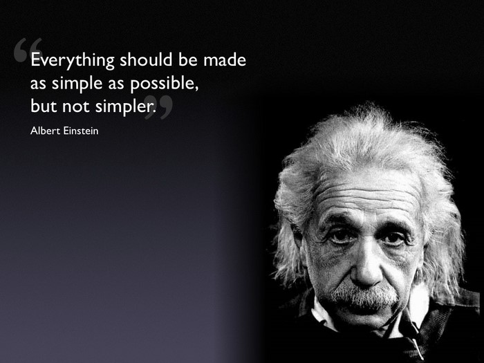 Albert Einstein quote about simplicity
