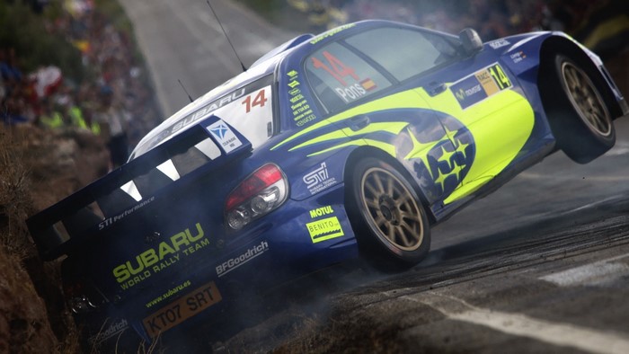 Subaru Impreza WRC Rally Car driven by Pons