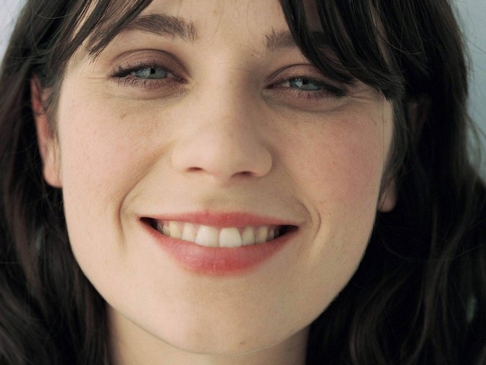 Zooey Deschanel close-up portrait