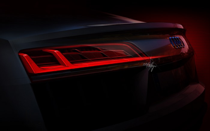 Audi R8 concept art car tail lights