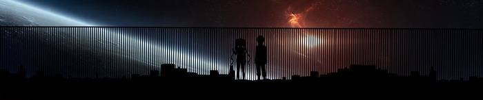 Hestia and Bell Cranel from Dungeon ni Deai wo Motomeru no wa Machigatteiru Darou ka in Space