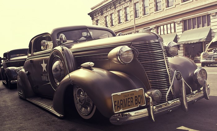 Vintage 1938 Farmer Boy car