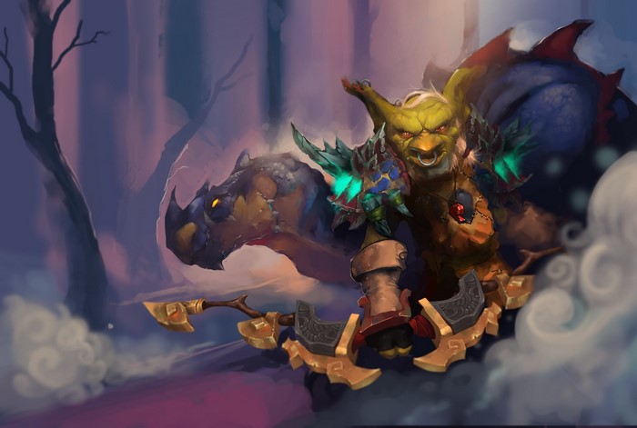 Goblin Warrior with Mount from World of Warcraft