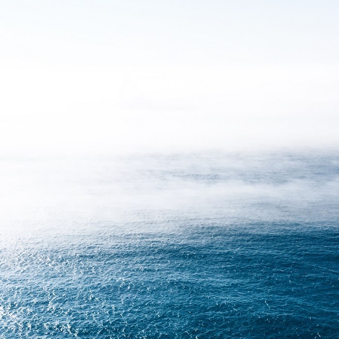 2322x2322 foggy water, coast, wave, outdoors, sea, azure, nature, open ...