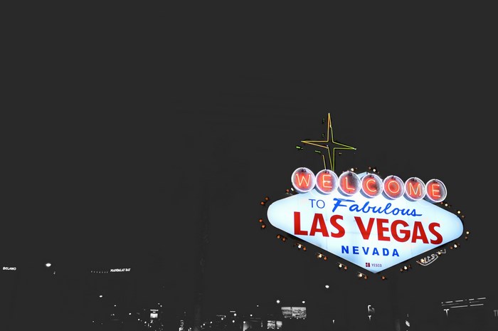 Welcome to Fabulous Las Vegas Nevada Sign at Night
