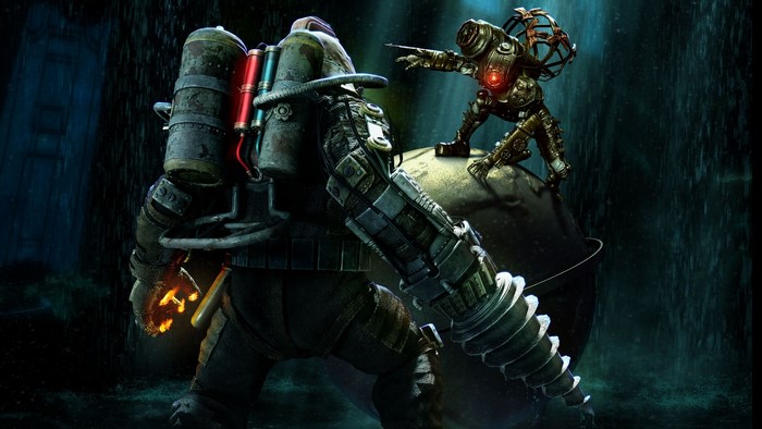 Big Daddy and Little Sister from BioShock 2