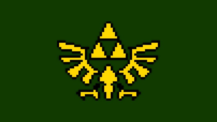 Pixel art Triforce from The Legend of Zelda