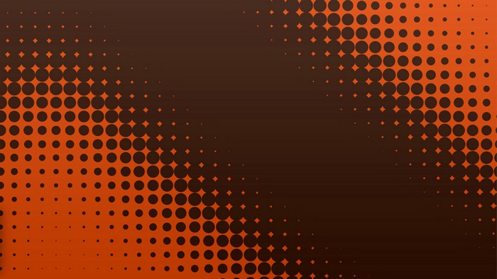 Orange and brown halftone pattern