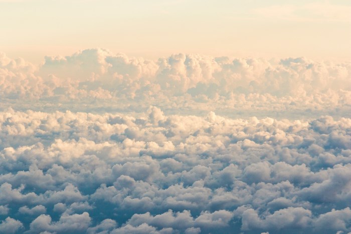 Above the Clouds: Aerial View of Cumulus Clouds