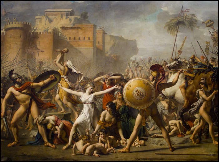 The Intervention of the Sabine Women by Jacques-Louis David