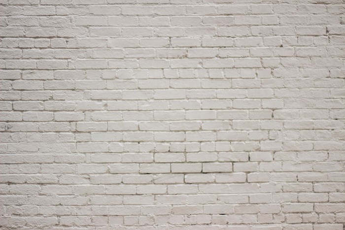 White painted brick wall texture