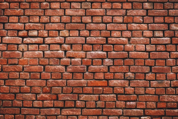 Red brick wall pattern