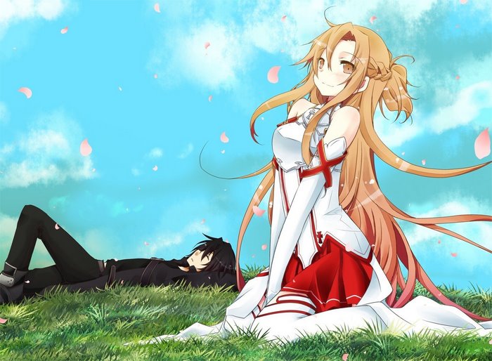 Asuna and Kirito from Sword Art Online