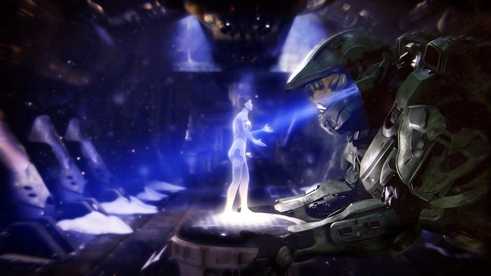 Master Chief and Cortana from Halo