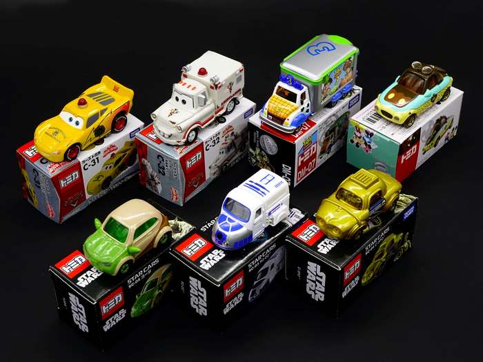 Disney Pixar Cars and Star Wars Tomica Toy Cars