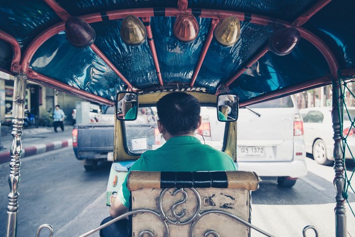 Driver in a Tuk-Tuk in Thailand