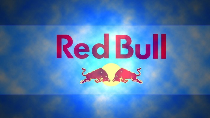 Red Bull logo with two bulls and sun