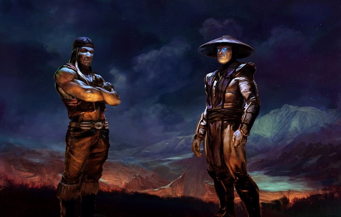 Nightwolf and Raiden from Mortal Kombat