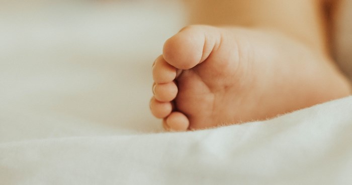 Close-up of a Newborn Baby's Foot