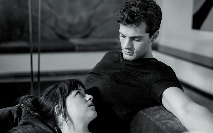 Dakota Johnson and Jamie Dornan from Fifty Shades of Grey