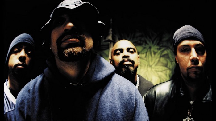 Cypress Hill band members posing for a photo