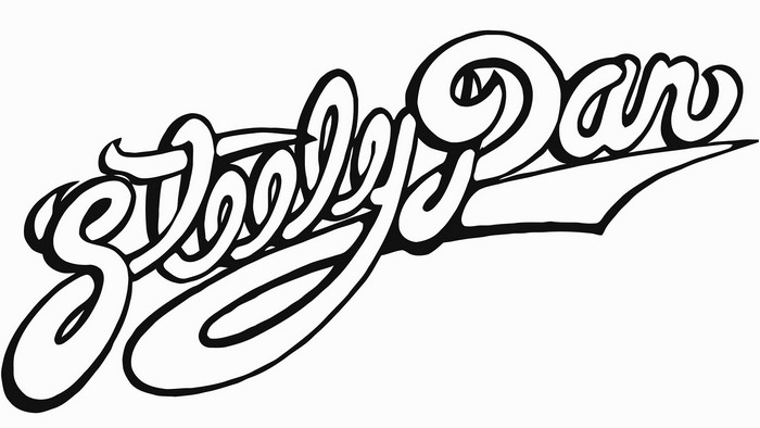 Steely Dan logo in black and white