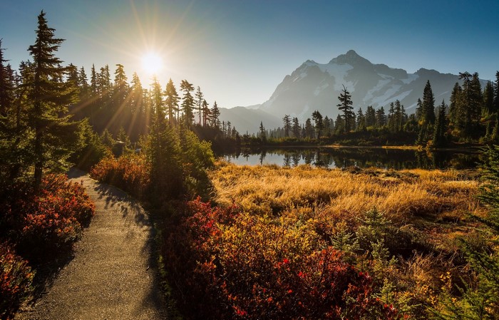 Mount Shuksan and Reflection Lake in Washington