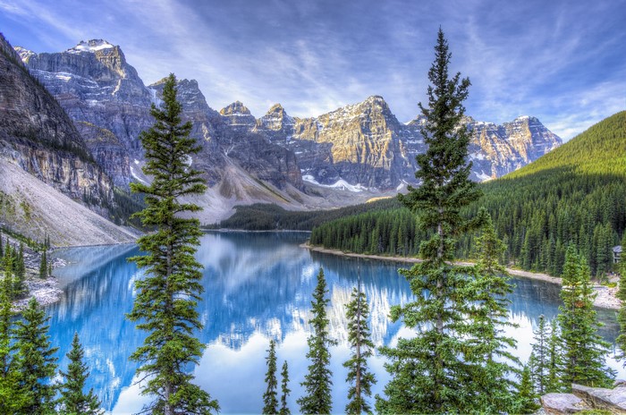 Moraine Lake in Banff National Park, Alberta, Canada