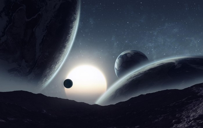 Planets and stars in outer space