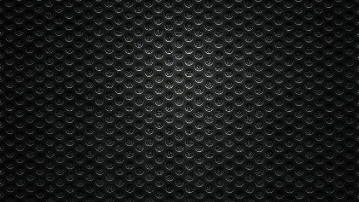 Black perforated metal texture