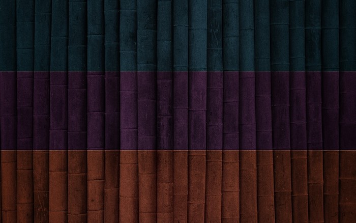 Bamboo texture with horizontal color stripes