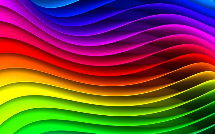 Rainbow Spectrum Waves Texture