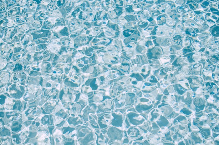 Clear water with ripples and reflections