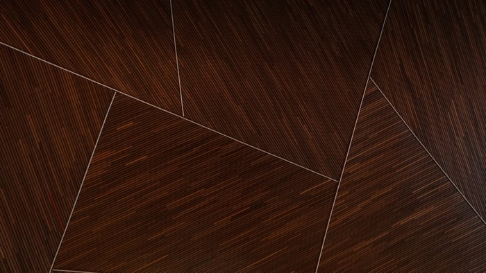 Geometric pattern of dark wood with thin white lines