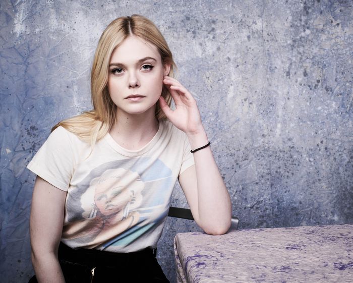 Elle Fanning poses for a photoshoot