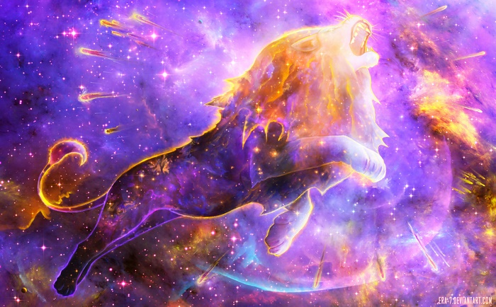 Cosmic Lion Roaring in Nebula